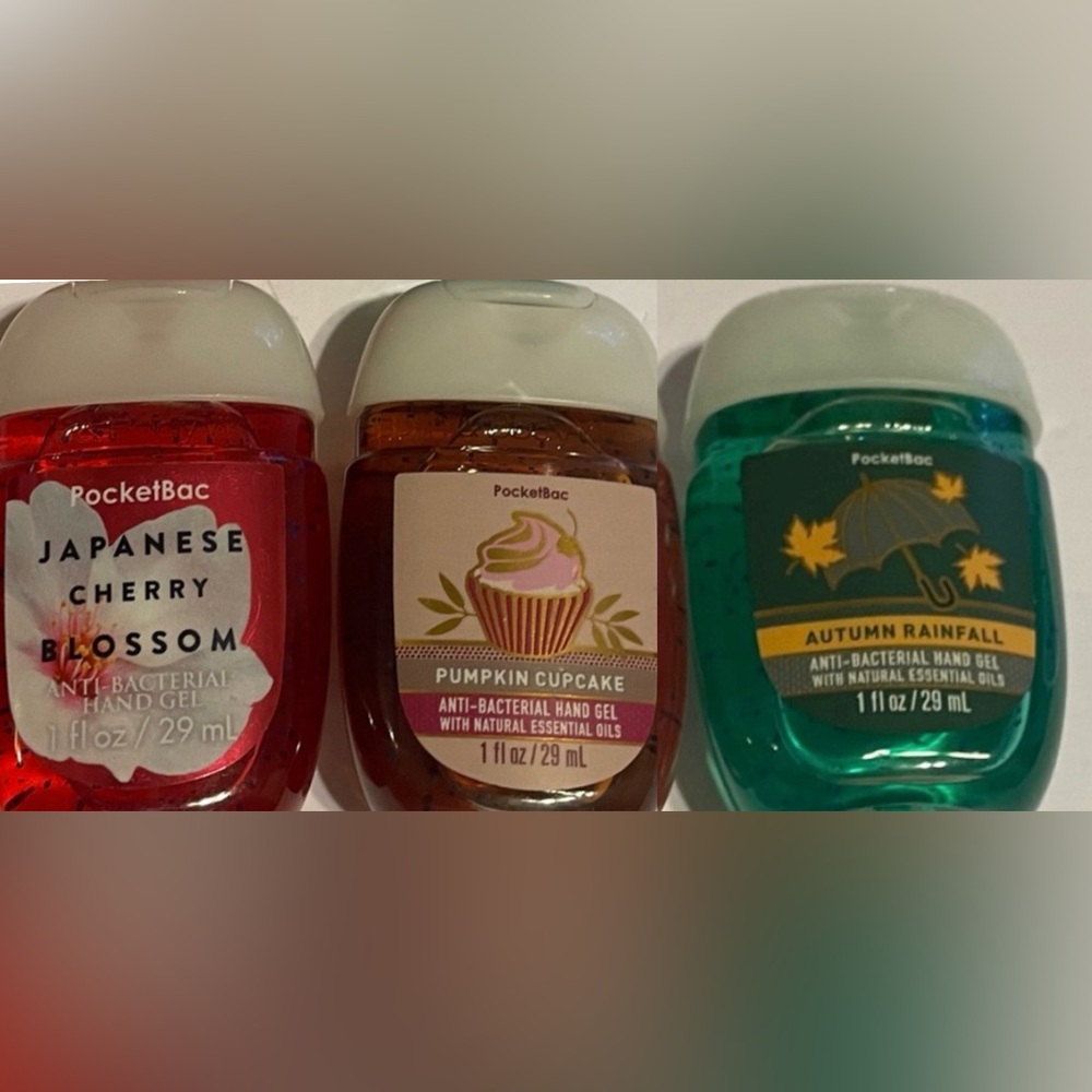 Bath and Body Works 1 fl. oz. PocketBac Hand Sanitizers (Lot of 3)